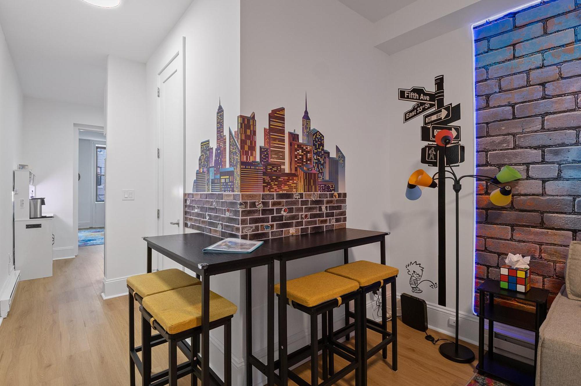 Funky & Colorful Urban Getaway, 20 Minutes To Nyc Apartment โฮโบเกน ภายนอก รูปภาพ