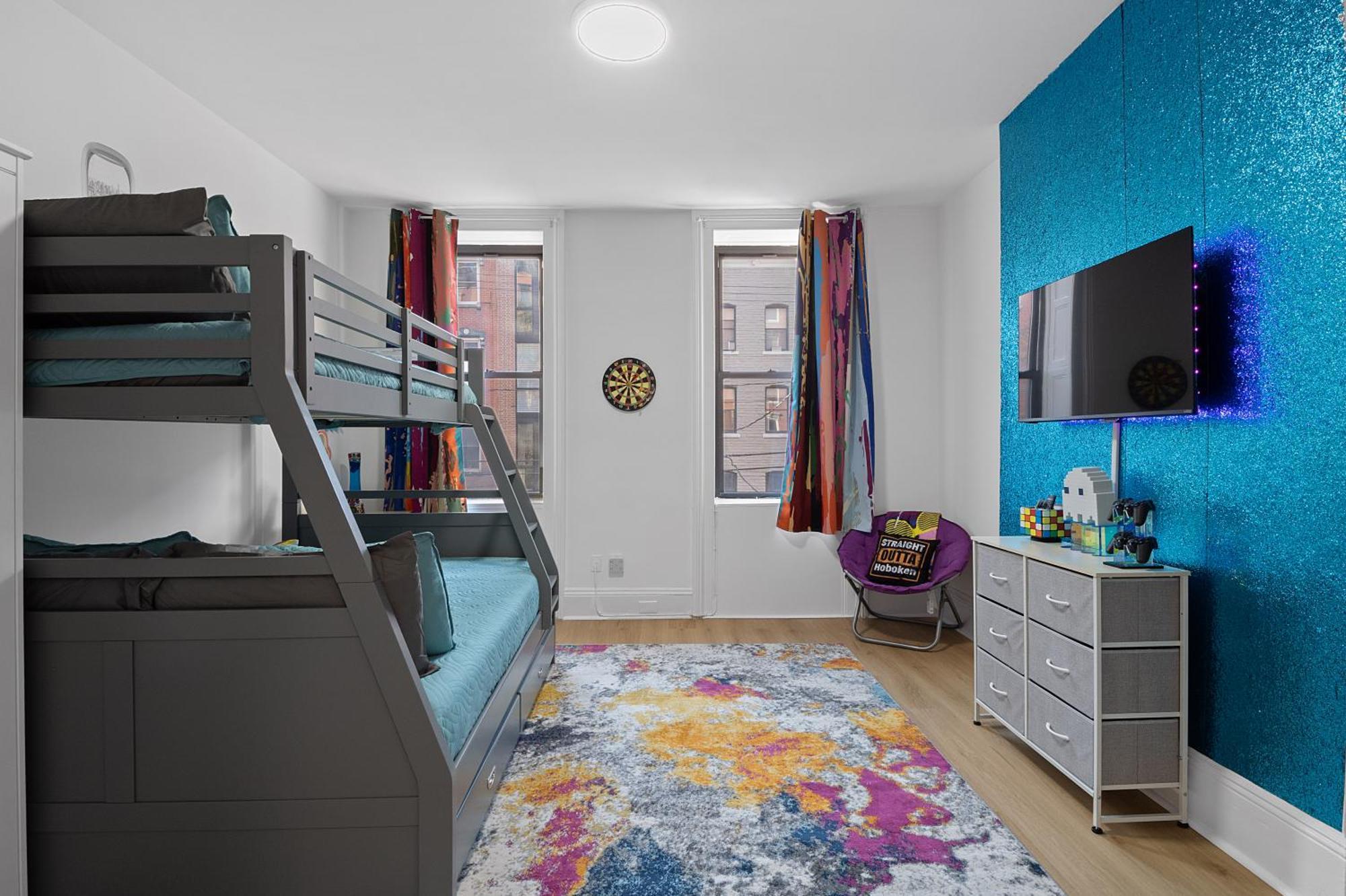 Funky & Colorful Urban Getaway, 20 Minutes To Nyc Apartment โฮโบเกน ภายนอก รูปภาพ